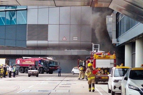 Fire at Hong Kong Airport